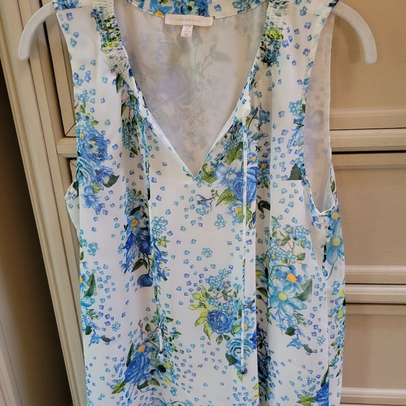 Skies Are Blue Johna Tie-Neck Blouse - sz M - Picture 2 of 2